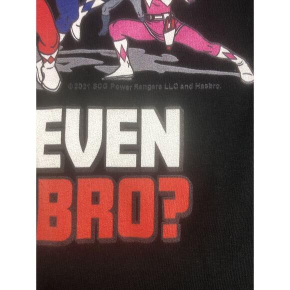 Power Rangers Do You Even Morph Bro T‑Shirt Mighty Morphin  Men's XLT ‎ Black - Picture 7 of 8